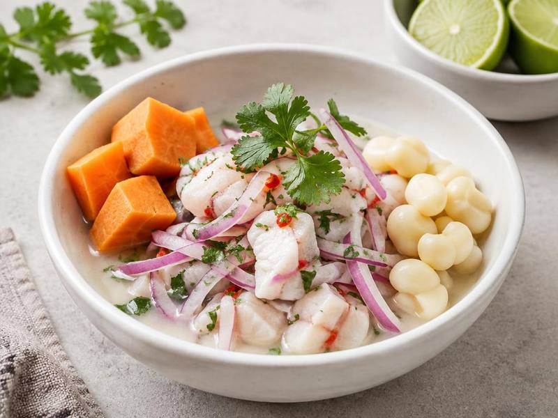 Peruvian Ceviche with Leche de Tigre